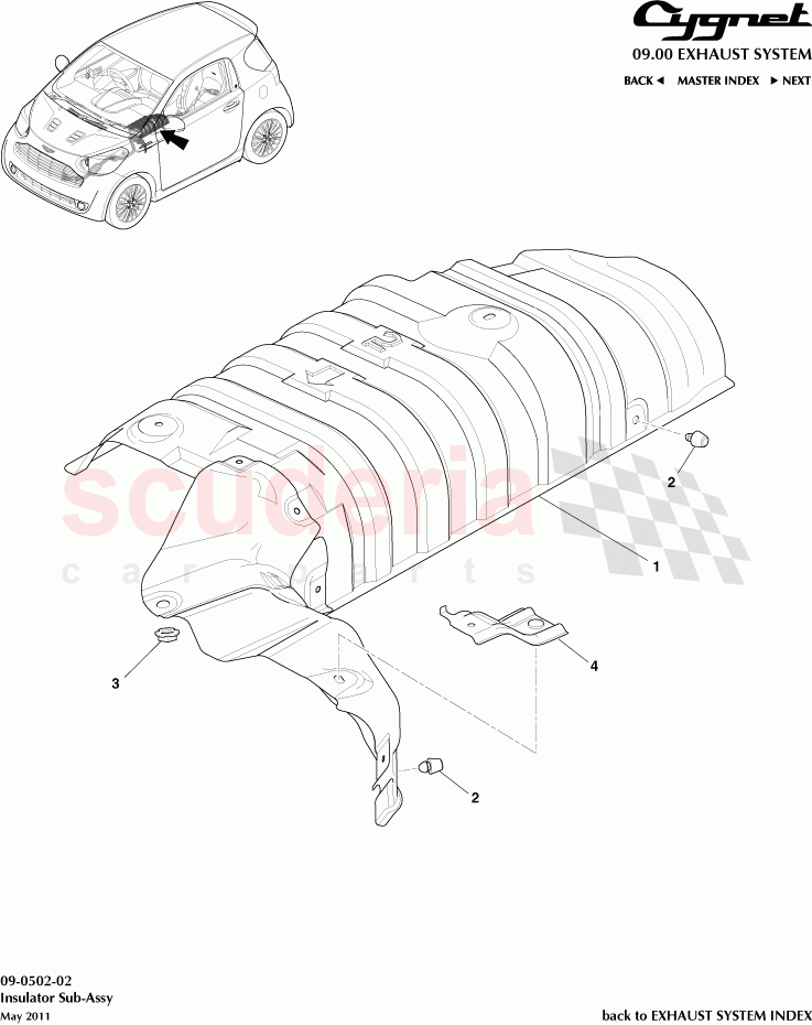 Insulator Sub-Assembly of Aston Martin Aston Martin Cygnet