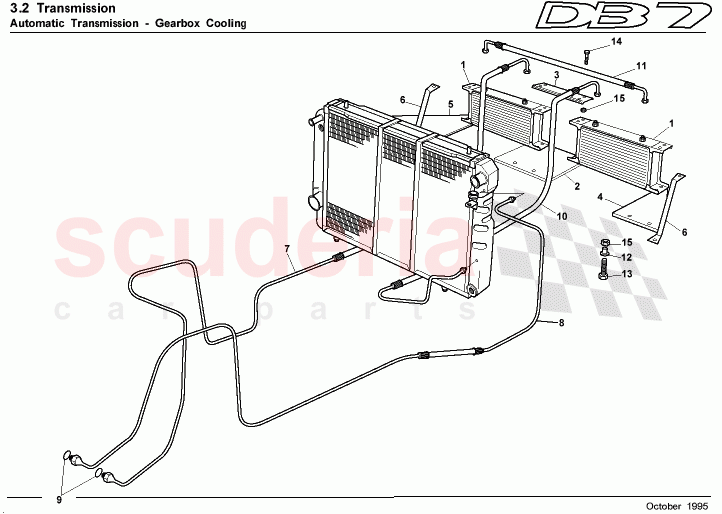 Auto Transmission Gearbox Cooling of Aston Martin Aston Martin DB7 (1995)