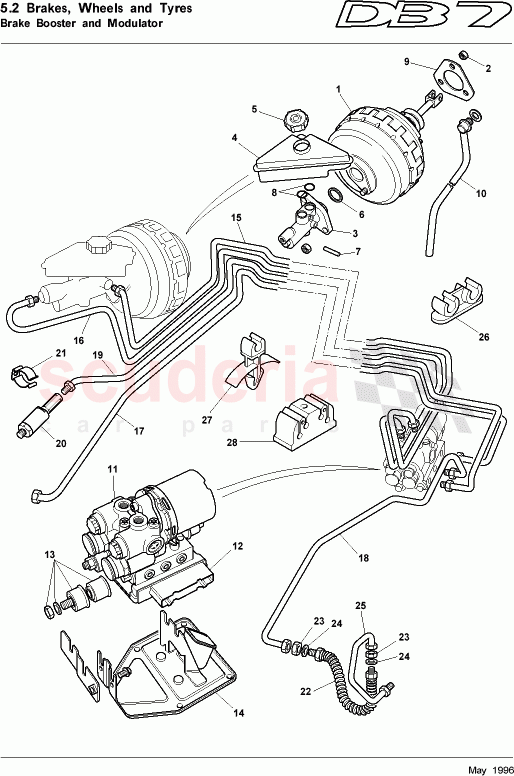 Brake Booster and Modulator of Aston Martin Aston Martin DB7 (1997)