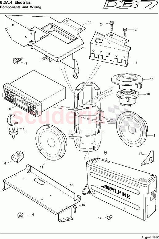 Components and Wiring 4 of Aston Martin Aston Martin DB7 (1995)