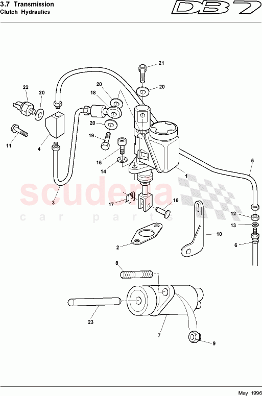 Clutch Hydraulics of Aston Martin Aston Martin DB7 (1997)
