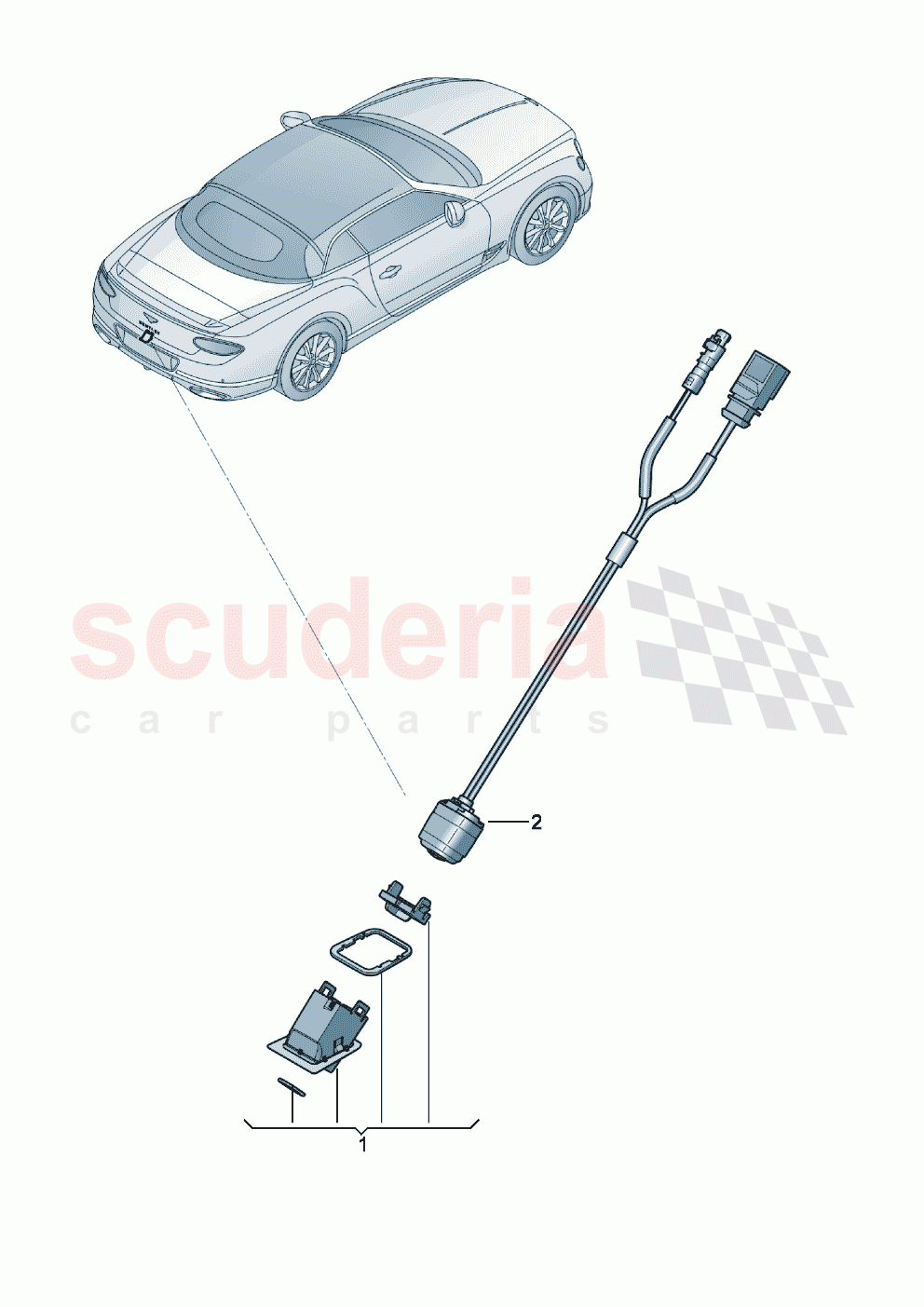 Reversing camera of Bentley Bentley New Continental Convertible (2019-2024)
