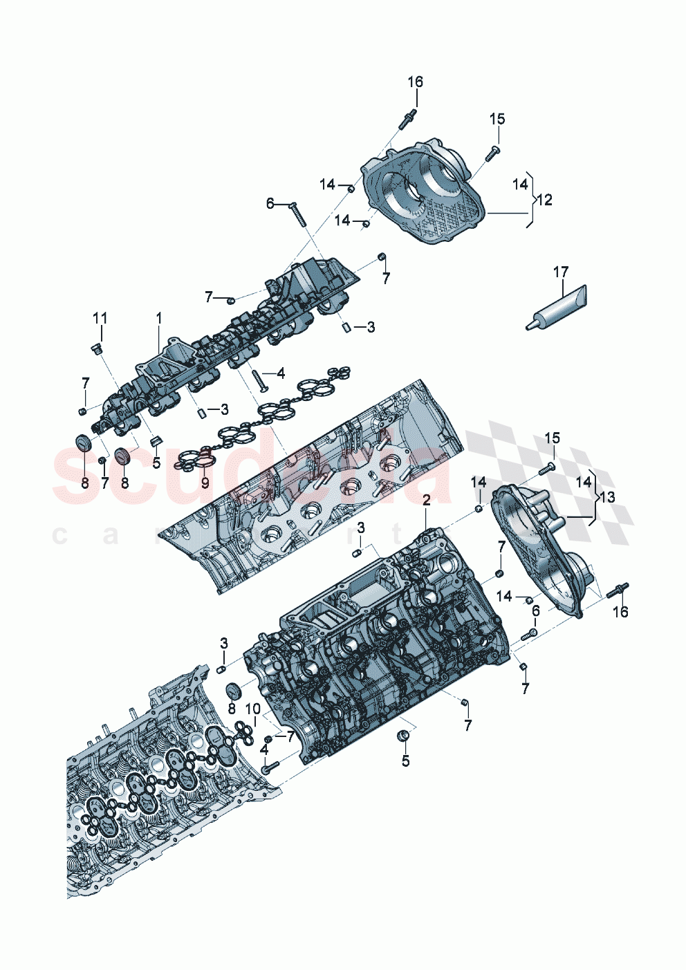 cylinder head cover of Bentley Bentley New Continental Convertible (2019-2024)