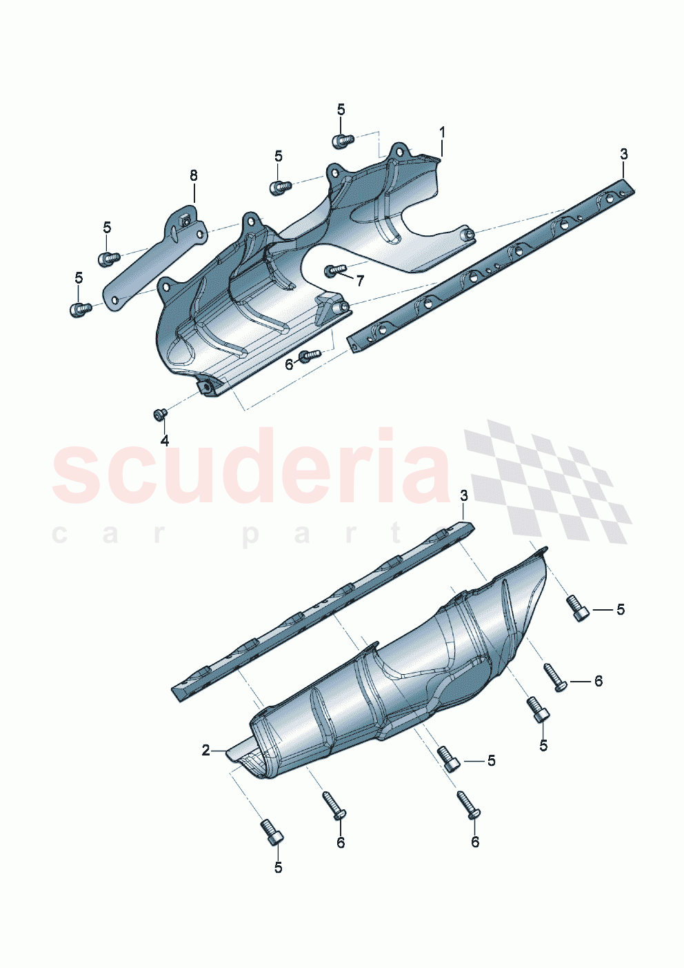 Heat shield (For turbocharger) of Bentley Bentley New Continental Convertible (2019-2024)