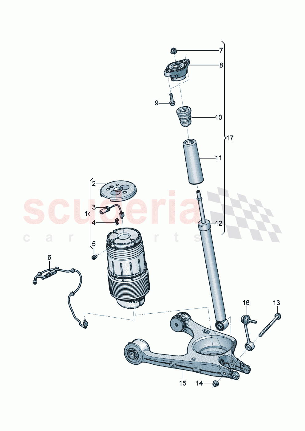 air spring Shock absorber of Bentley Bentley New Continental Convertible (2019-2024)