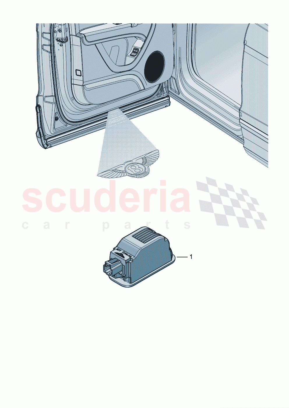 Genuine accessories Entry lighting of Bentley Bentley New Continental GT (2019-2024)