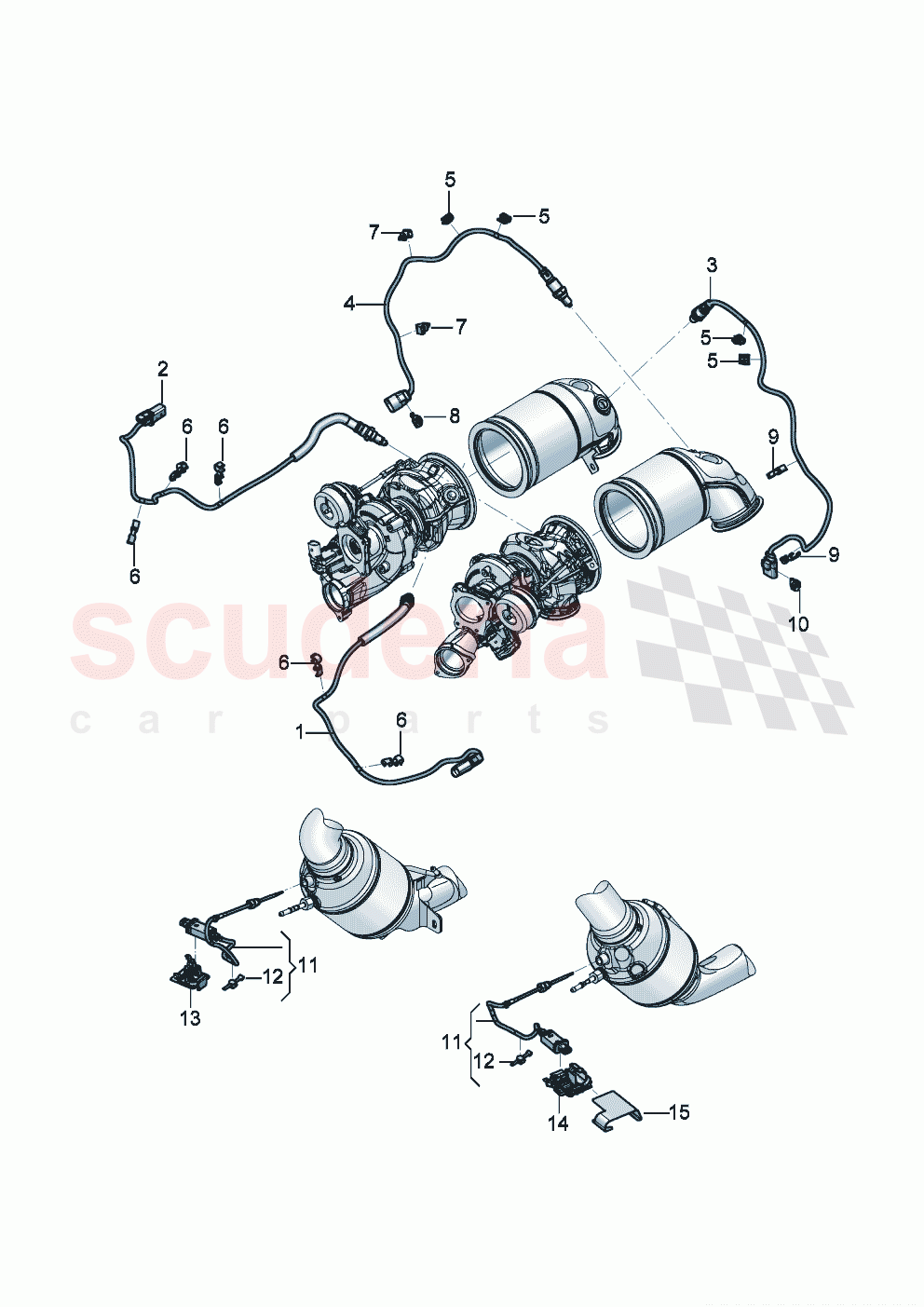 Lambda probe Holder for lambda probe Exhaust gas temperature sender of Bentley Bentley New Continental GT (2019-2024)