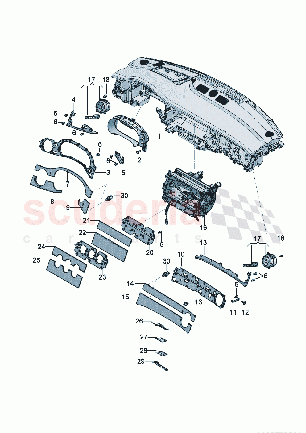 cover and trim for dashboard D - MJ 2023>> of Bentley Bentley New Continental GT (2019-2024)