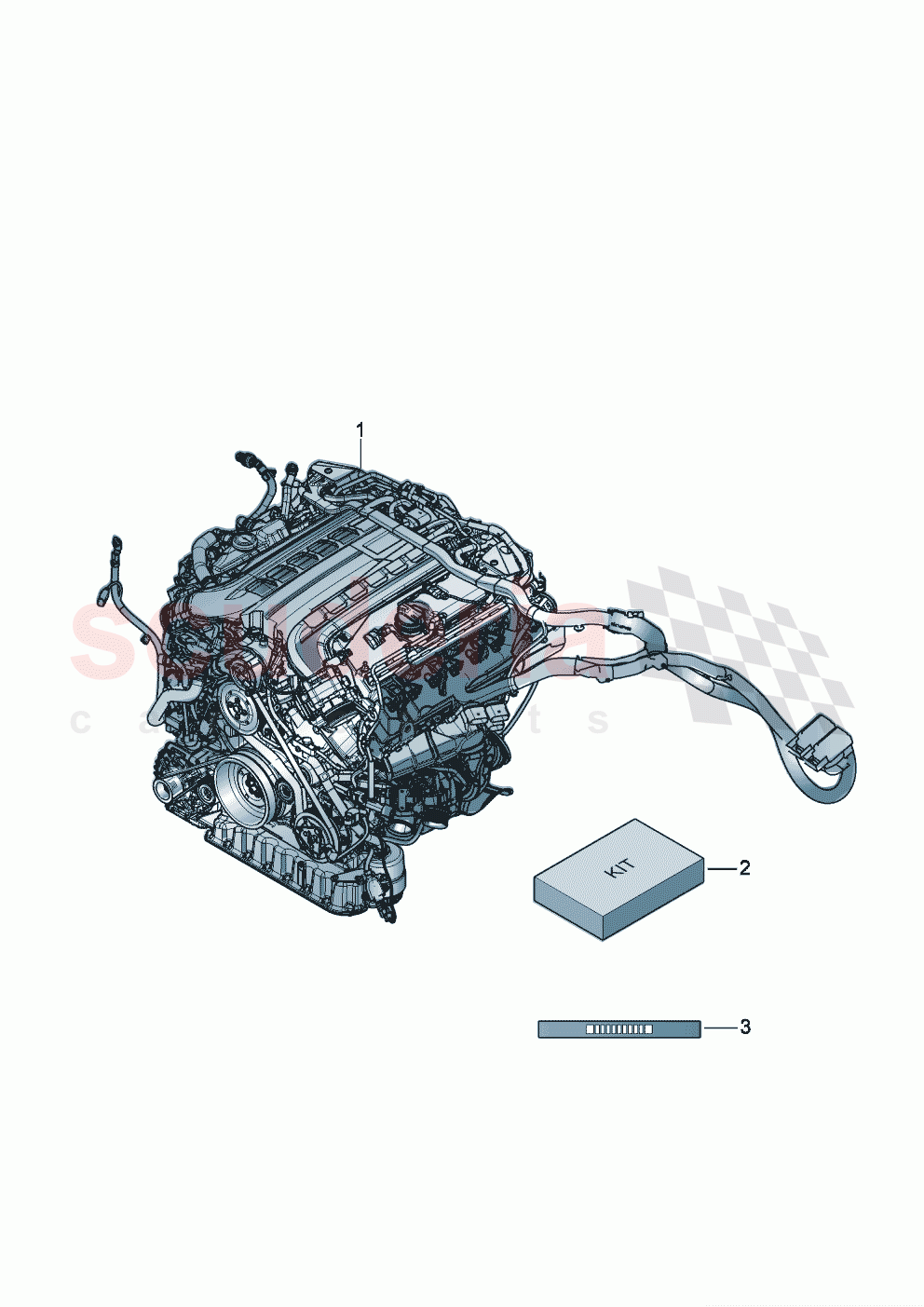 engine, complete Auxiliary material of Bentley Bentley New Continental GT (2019-2024)