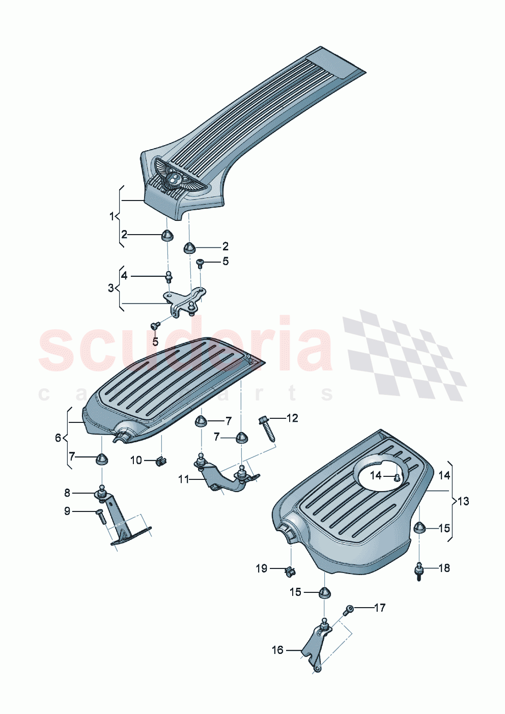 Engine cover D >> - MJ 2019 of Bentley Bentley New Continental GT (2019-2024)