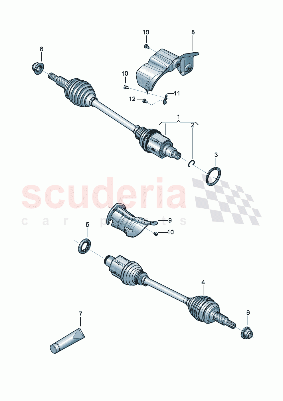 Drive shaft of Bentley Bentley New Continental GT (2019-2024)