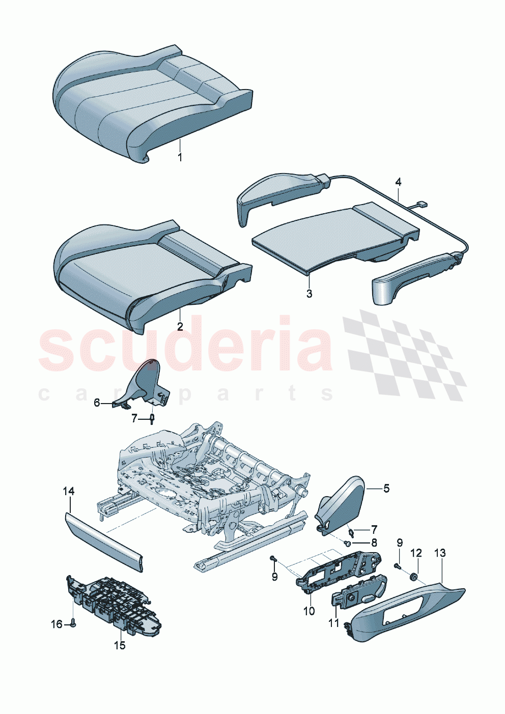 Seat cushion D >> - MJ 2022 of Bentley Bentley New Continental GT (2019-2024)