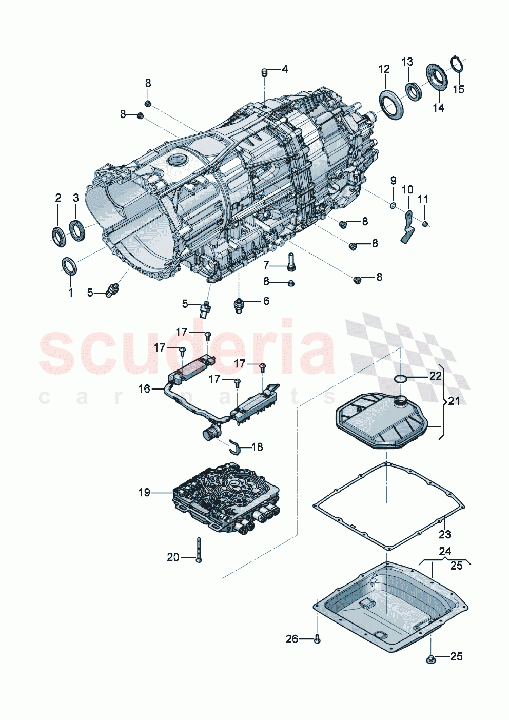 8-speed automatic gearbox Repair part of Bentley Bentley New Continental GT (2019-2024)