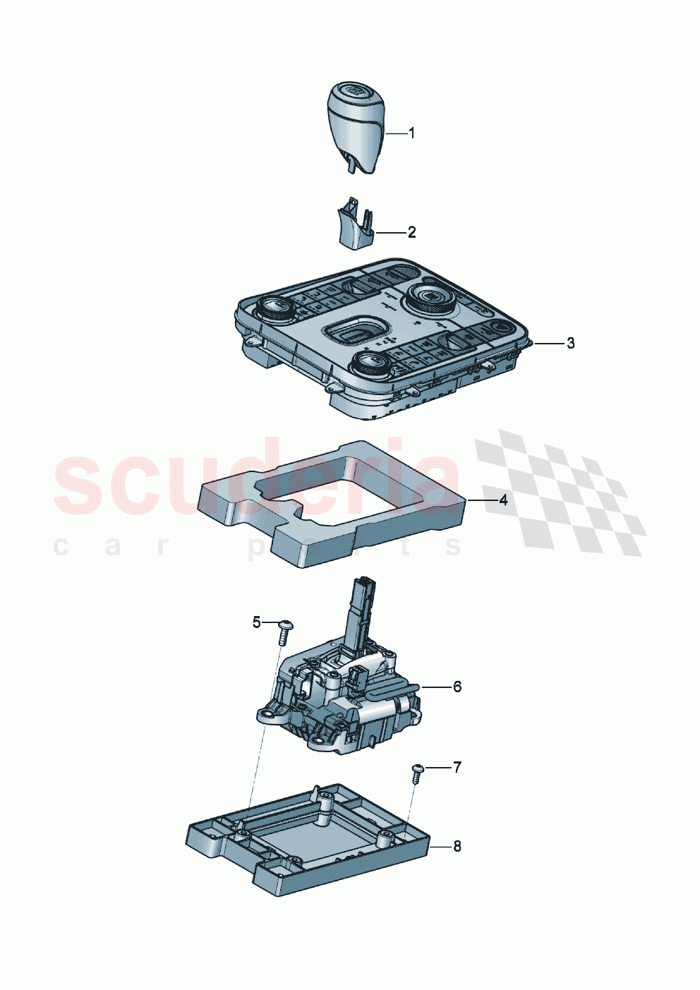Selector mechanism F >> 3S-K-071 415 F >> ZG-K-071 415 of Bentley Bentley New Continental GT (2019-2024)
