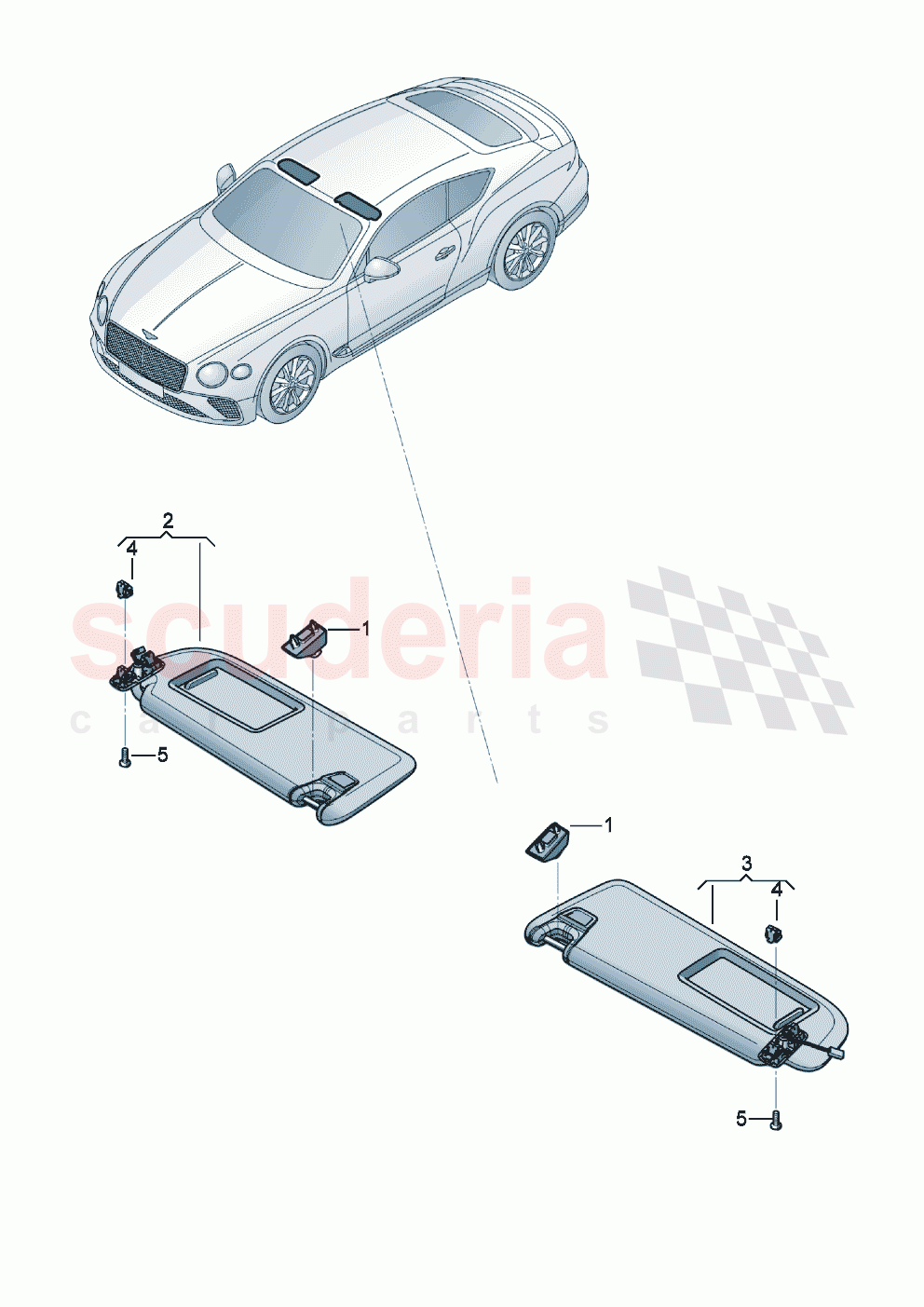 Sun visor D >> - MJ 2022 of Bentley Bentley New Continental GT (2019-2024)