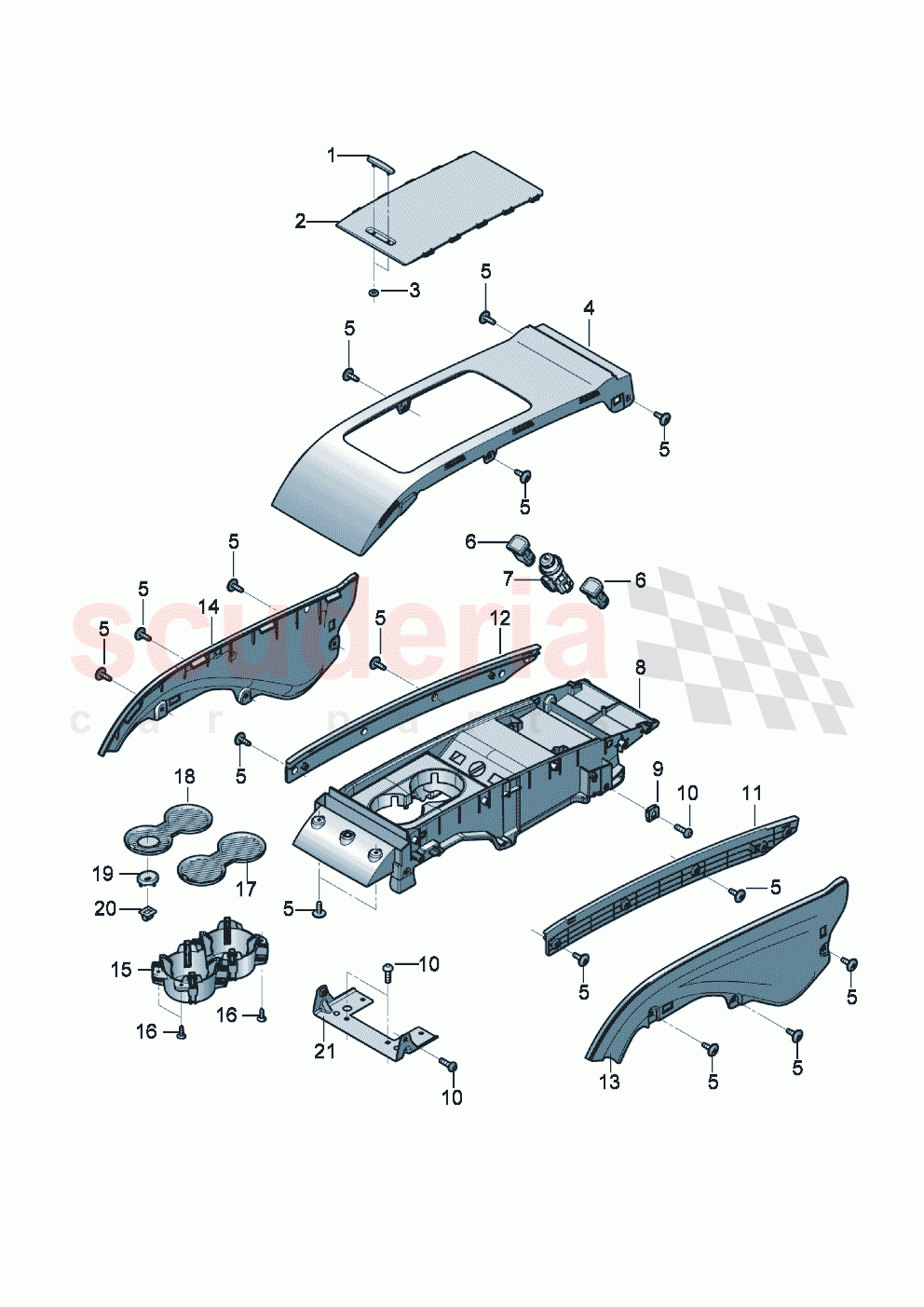 Centre console Drinks holder of Bentley Bentley New Continental GT (2019-2024)
