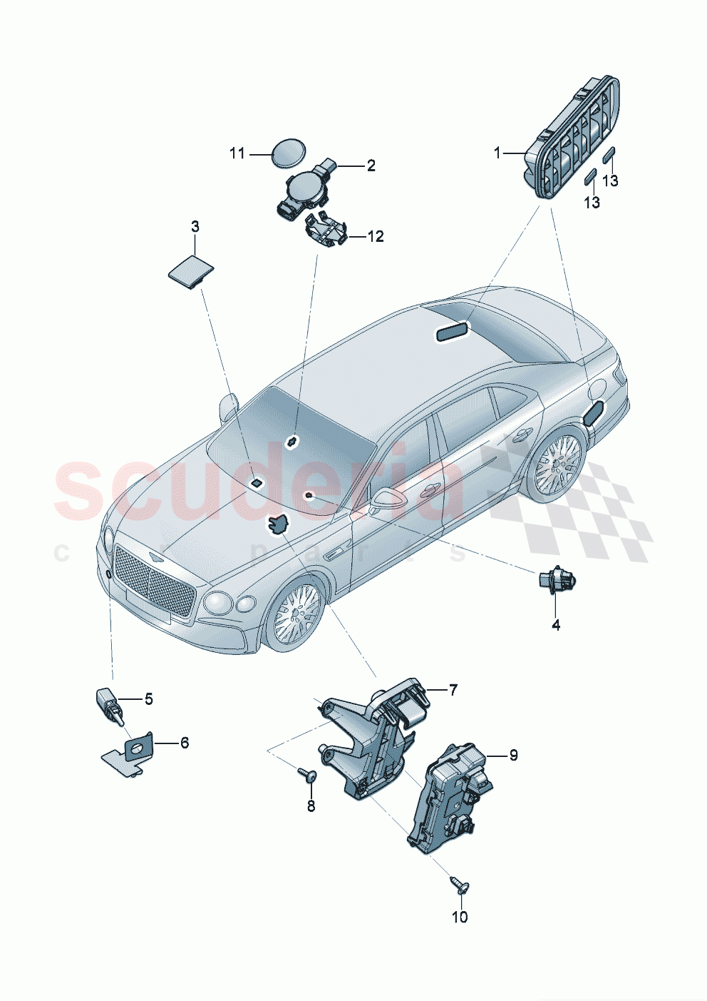 Air conditioning additional equipment of Bentley Bentley New Flying Spur (2020-2024)