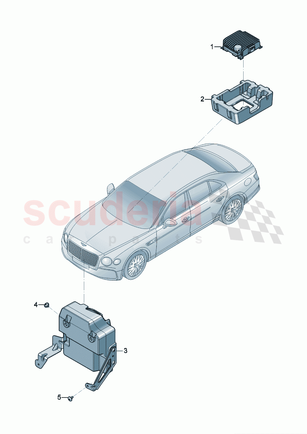 Electrical parts for engine noise production of Bentley Bentley New Flying Spur (2020-2024)