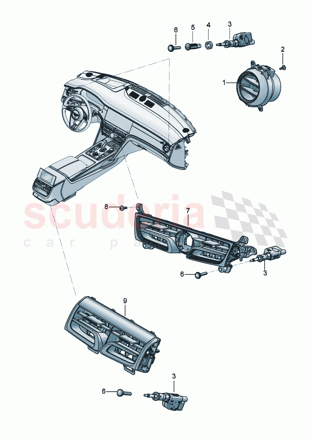 Air vent air regulator of Bentley Bentley New Flying Spur (2020-2024)