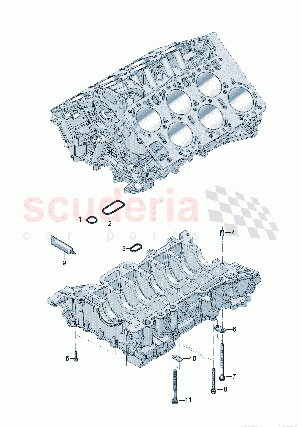 Crankcase housing Repair part of Bentley Bentley New Flying Spur (2020-2024)