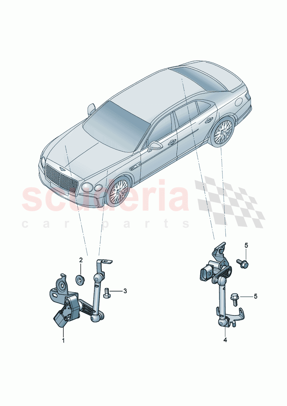 Sensor for headlight range control of Bentley Bentley New Flying Spur (2020-2024)