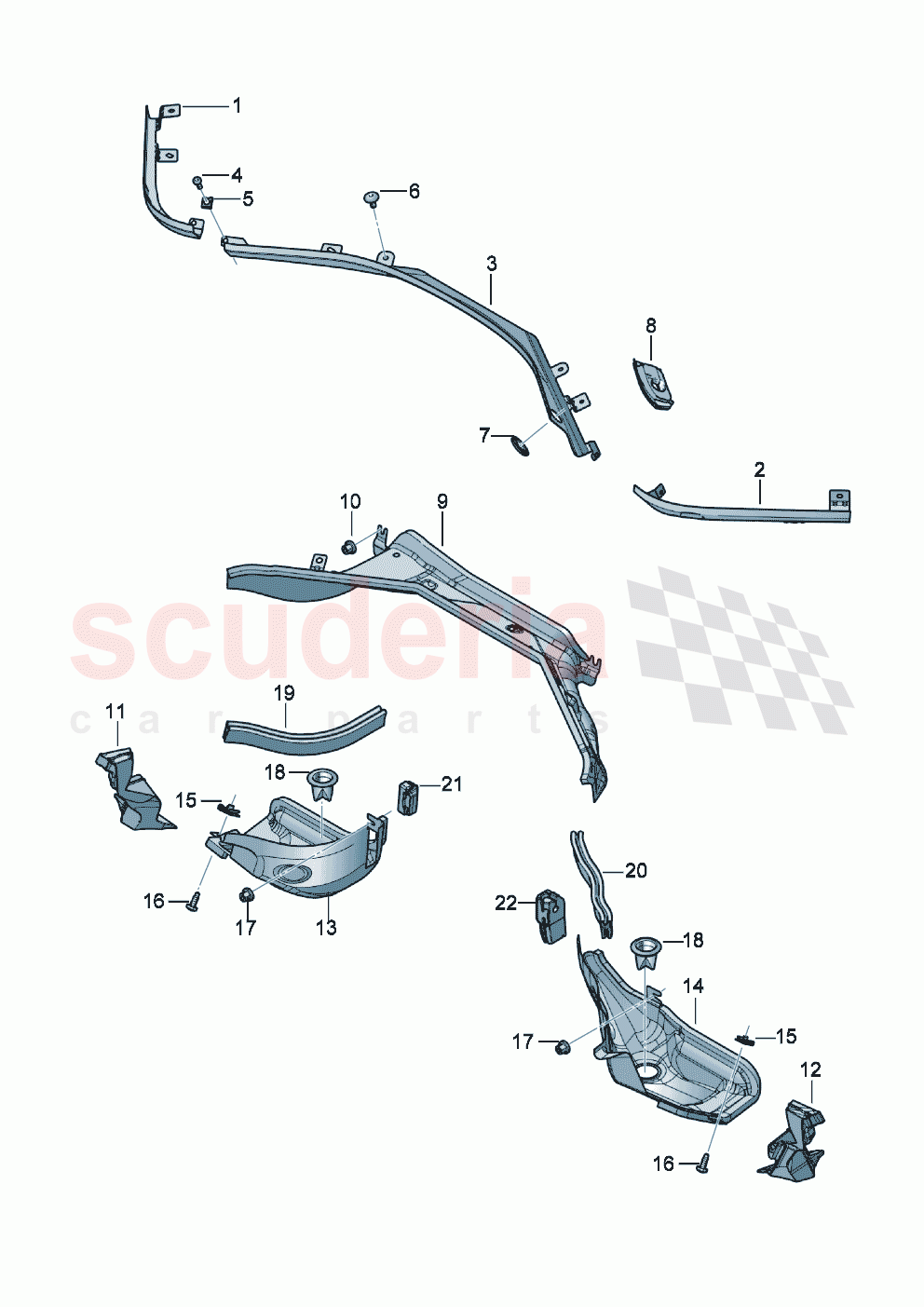 water box Firewall of Bentley Bentley New Flying Spur (2020-2024)