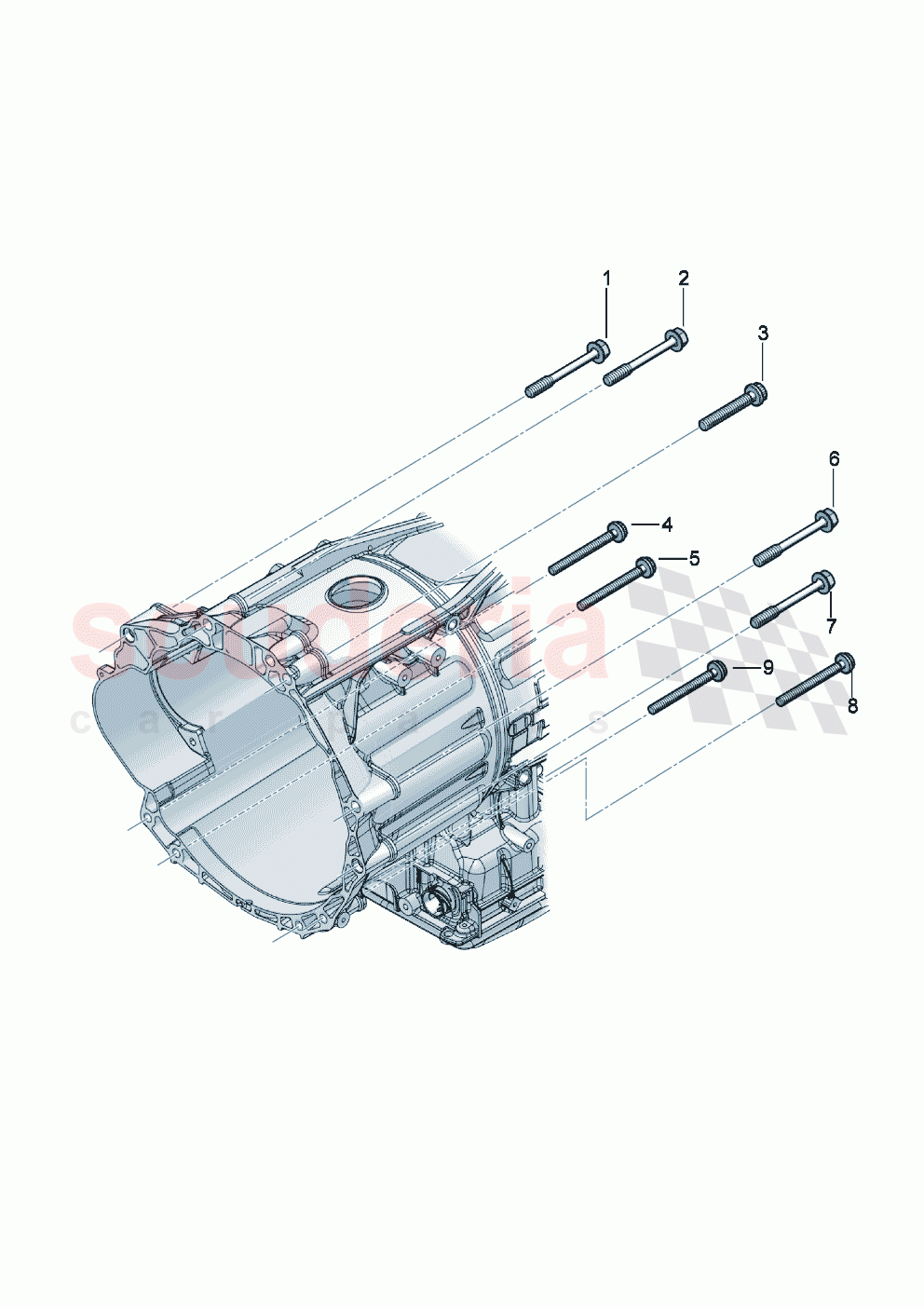 Assembly parts for engine and gearbox of Bentley Bentley New Flying Spur (2020-2024)