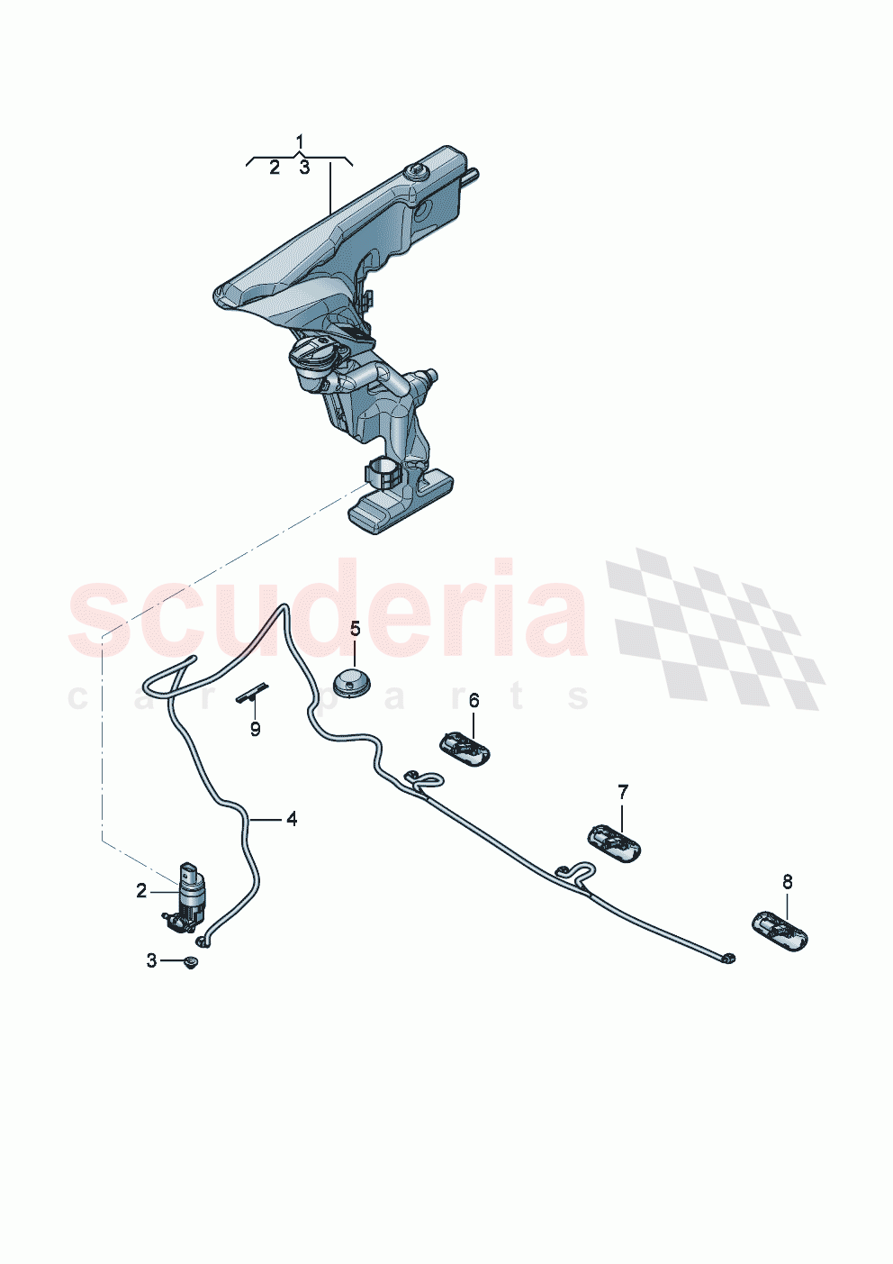 Washing and wiping system Windscreen of Bentley Bentley New Flying Spur (2020-2024)