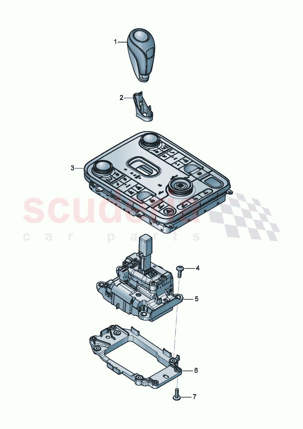 Selector mechanism of Bentley Bentley New Flying Spur (2020-2024)