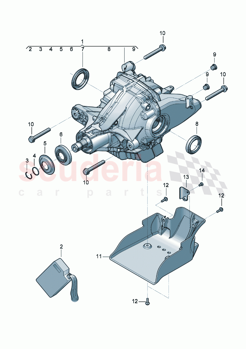 rear axle differential of Bentley Bentley New Flying Spur (2020-2024)