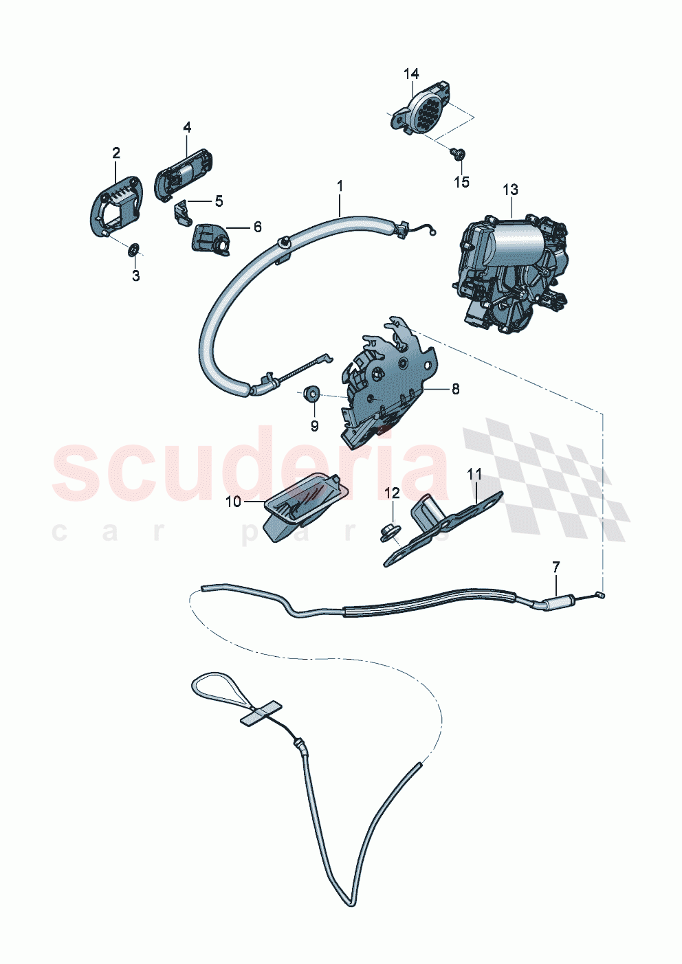 Lid lock of Bentley Bentley New Flying Spur (2020-2024)