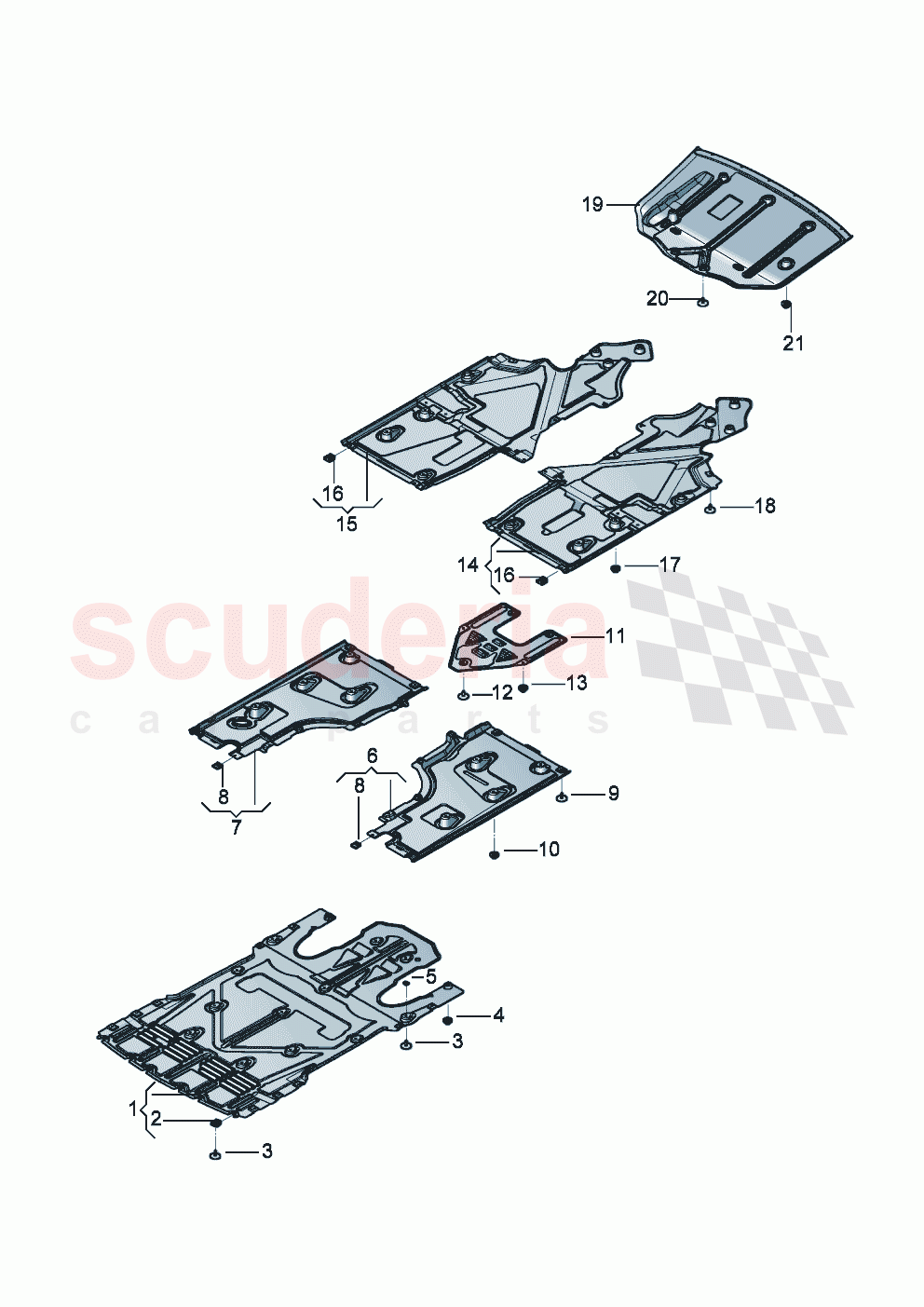 Underbody trim of Bentley Bentley New Flying Spur (2020-2024)