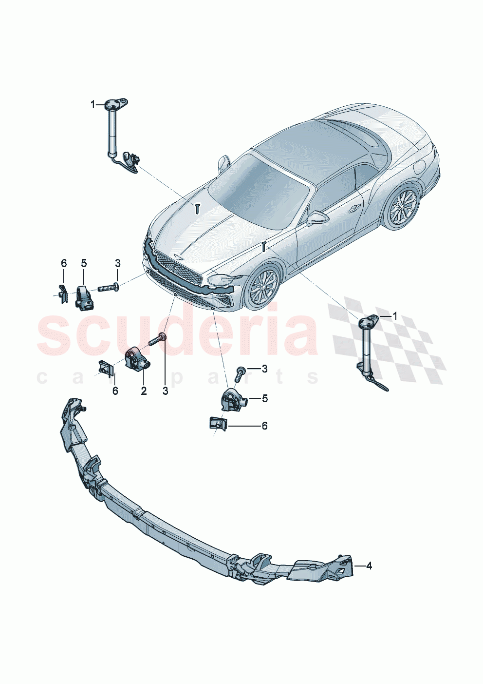Pedestrian protection of Bentley Bentley New Continental Convertible (2025-2026)