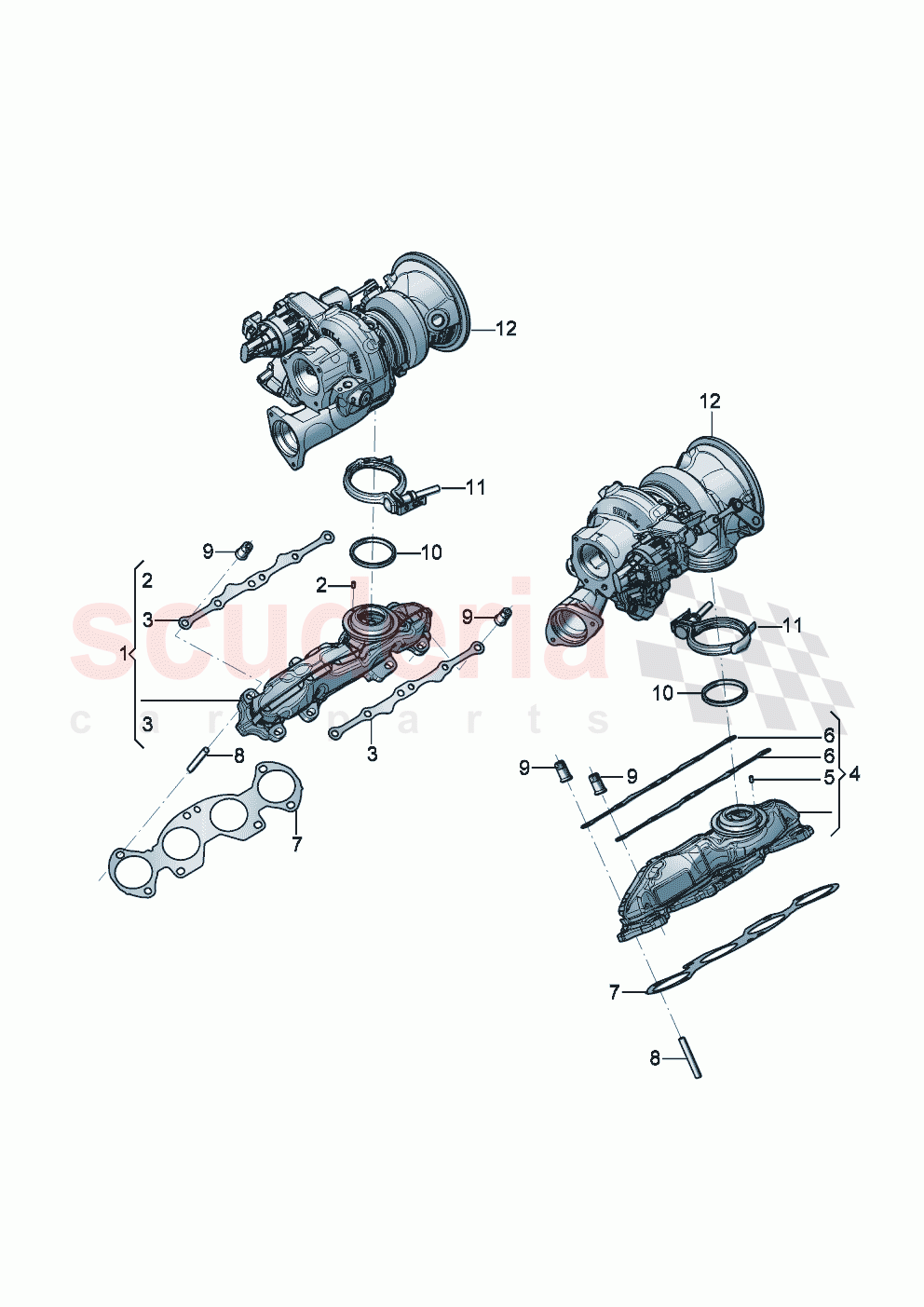 Exhaust manifolds of Bentley Bentley New Continental Convertible (2025-2026)