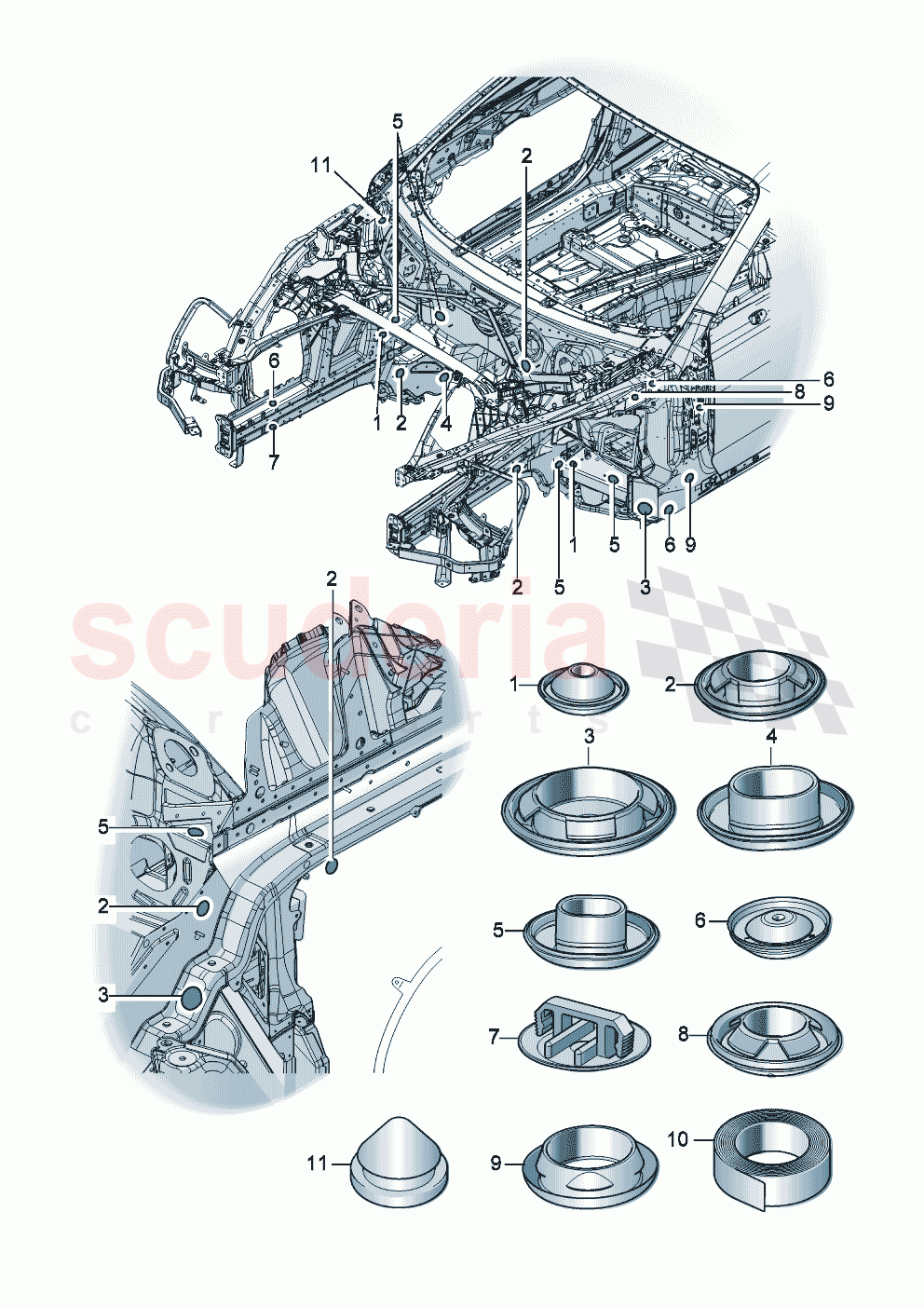 Bungs Bodywork front part of Bentley Bentley New Continental Convertible (2025-2026)