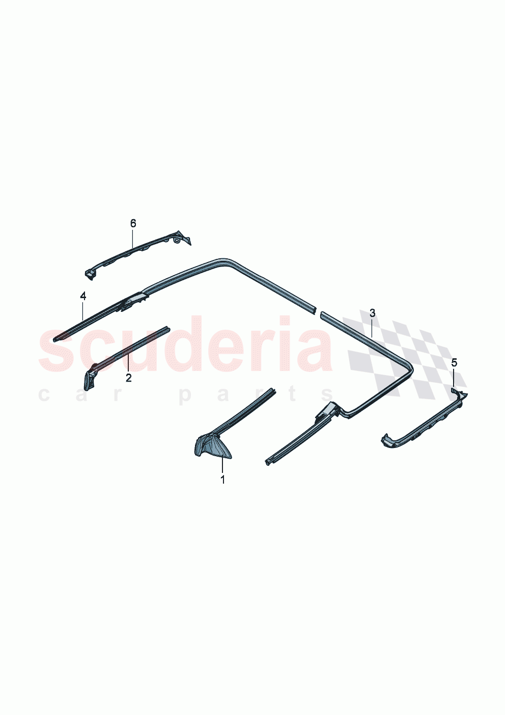 Window aperture seal Side window of Bentley Bentley New Continental Convertible (2025-2026)