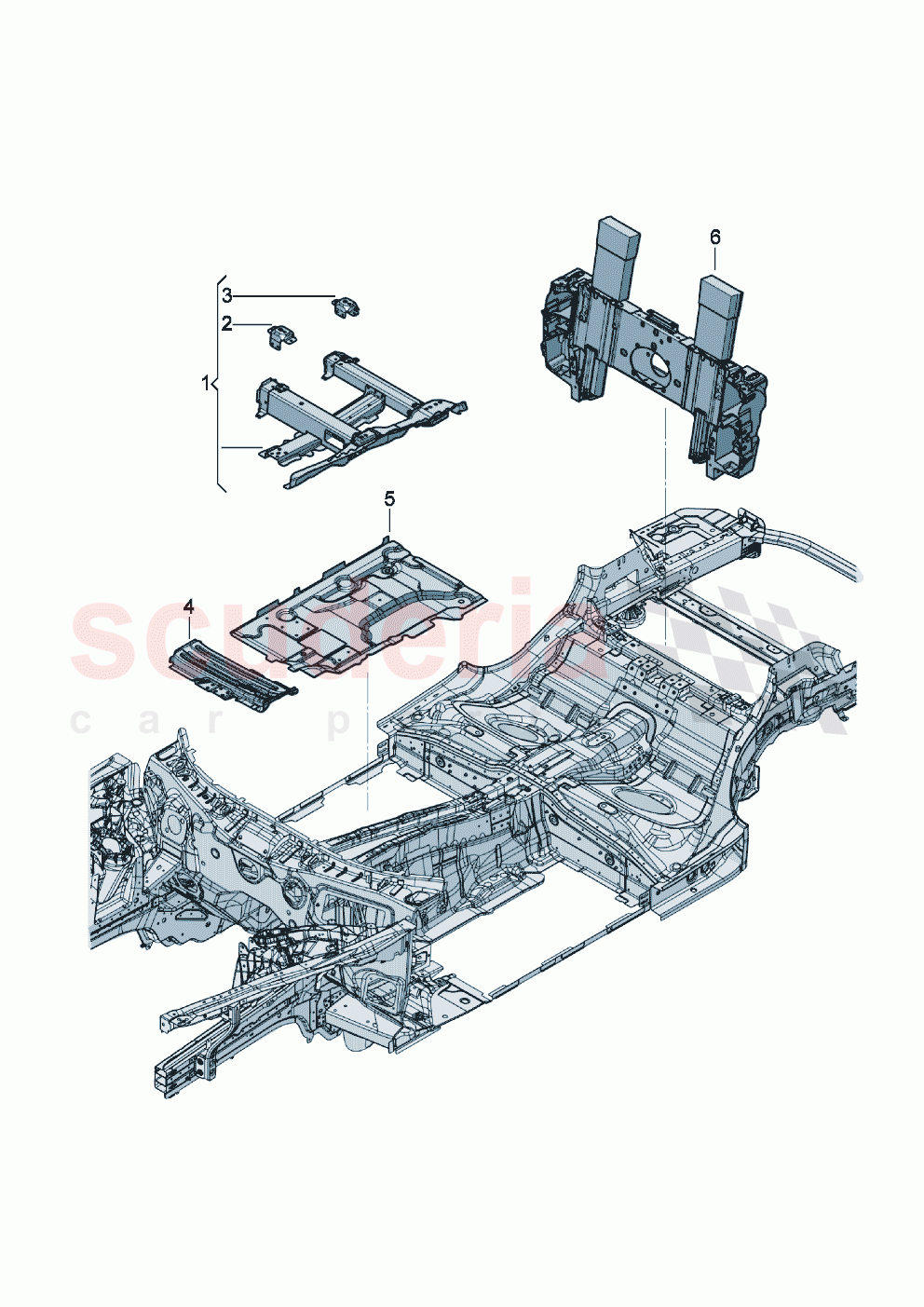 Body repair Seat support of Bentley Bentley New Continental Convertible (2025-2026)