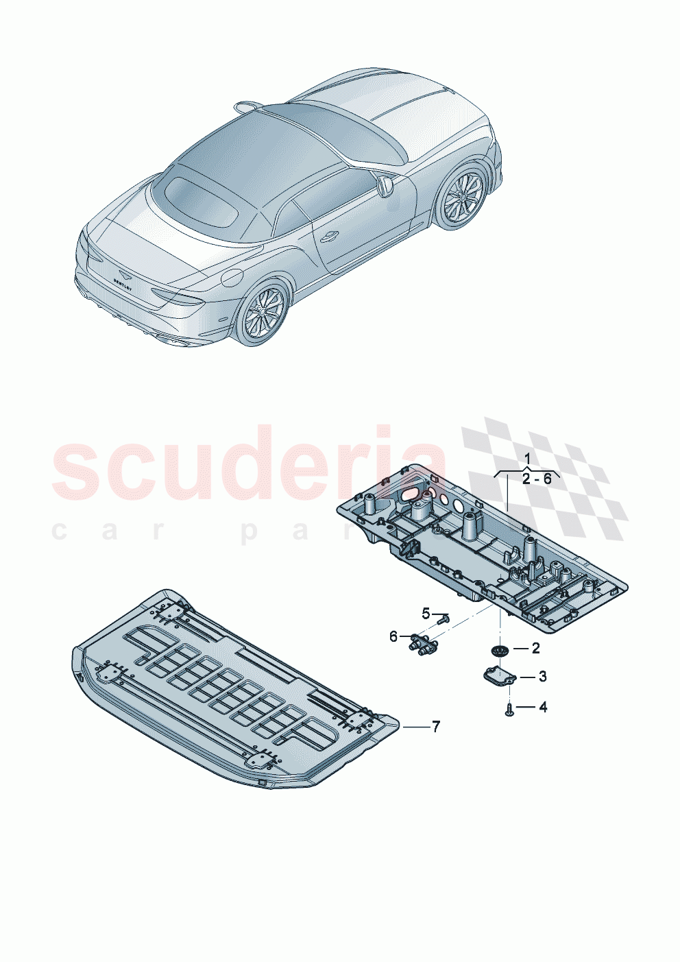 Luggage compartment floor of Bentley Bentley New Continental Convertible (2025-2026)
