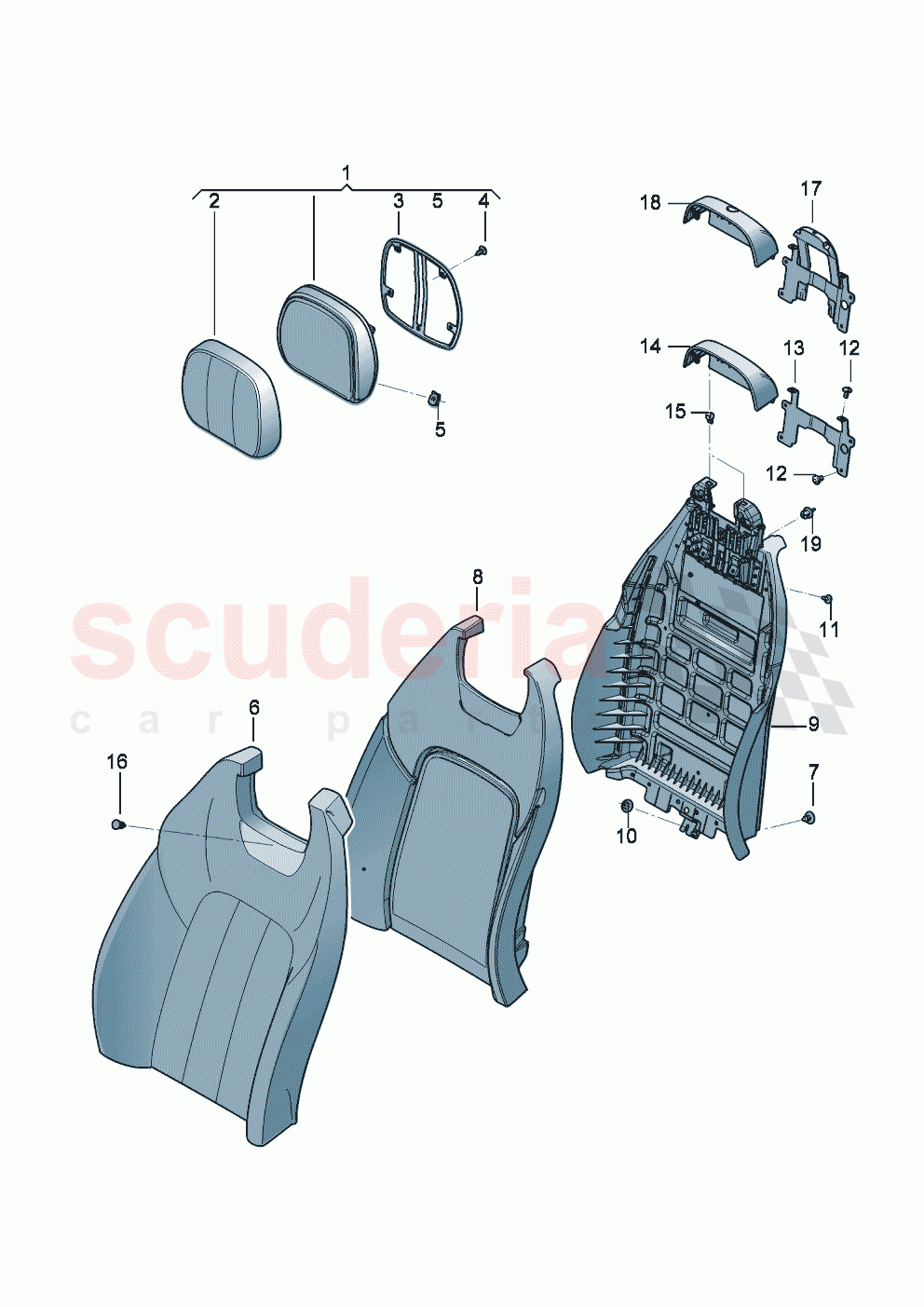 Back seat Backrest of Bentley Bentley New Continental Convertible (2025-2026)
