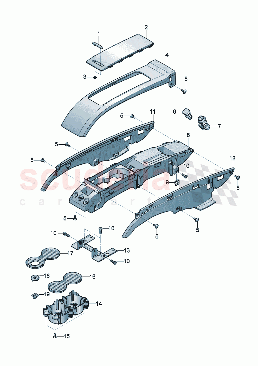 Centre console Drinks holder of Bentley Bentley New Continental Convertible (2025-2026)