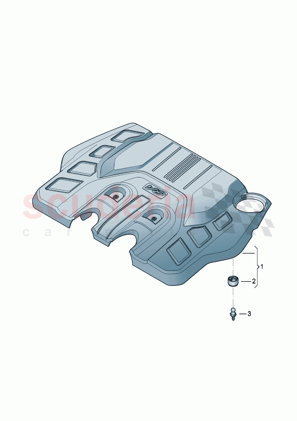 Engine cover of Bentley Bentley New Continental GT (2025-2026)