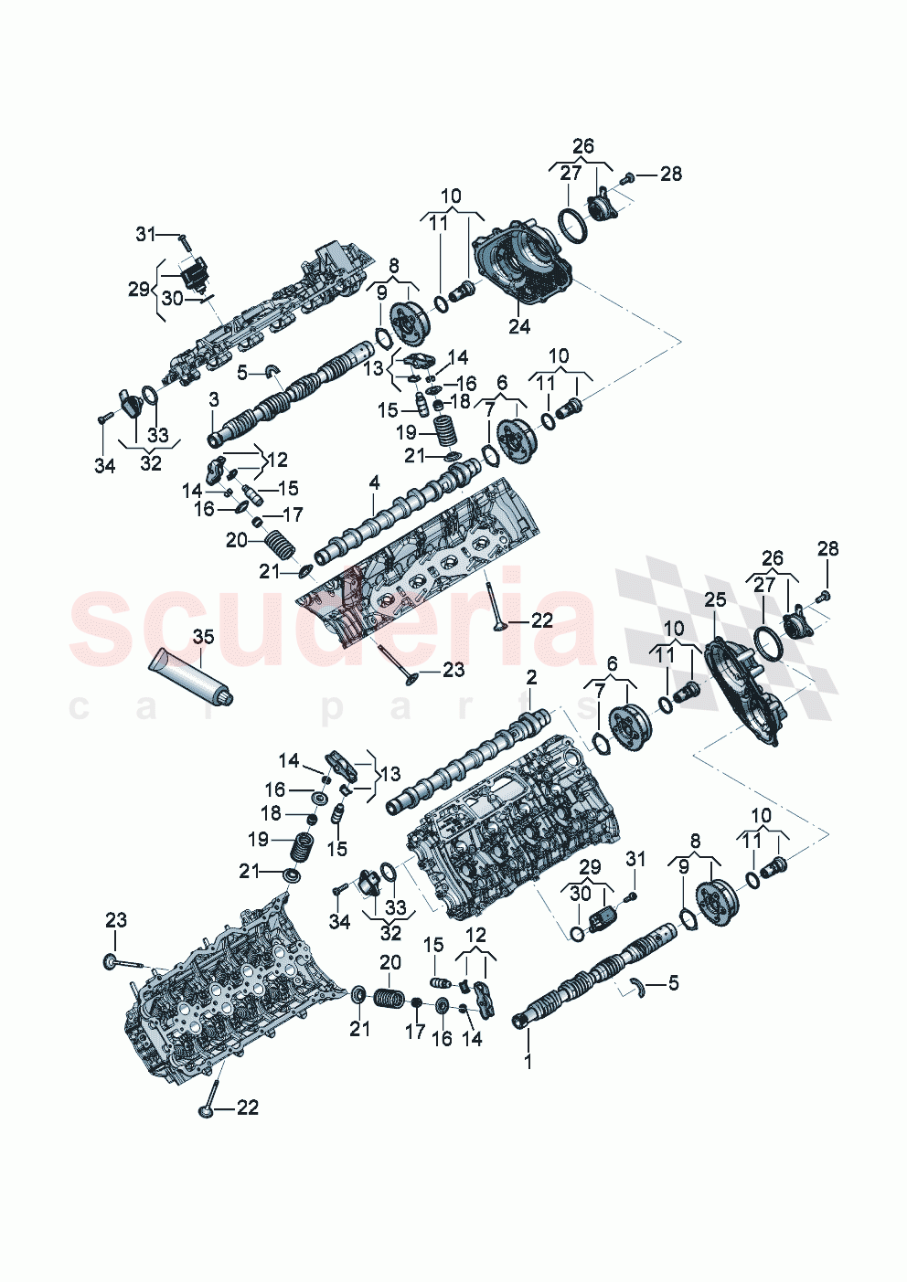 camshaft, valves camshaft adjuster unit Position sensor of Bentley Bentley New Continental GT (2025-2026)