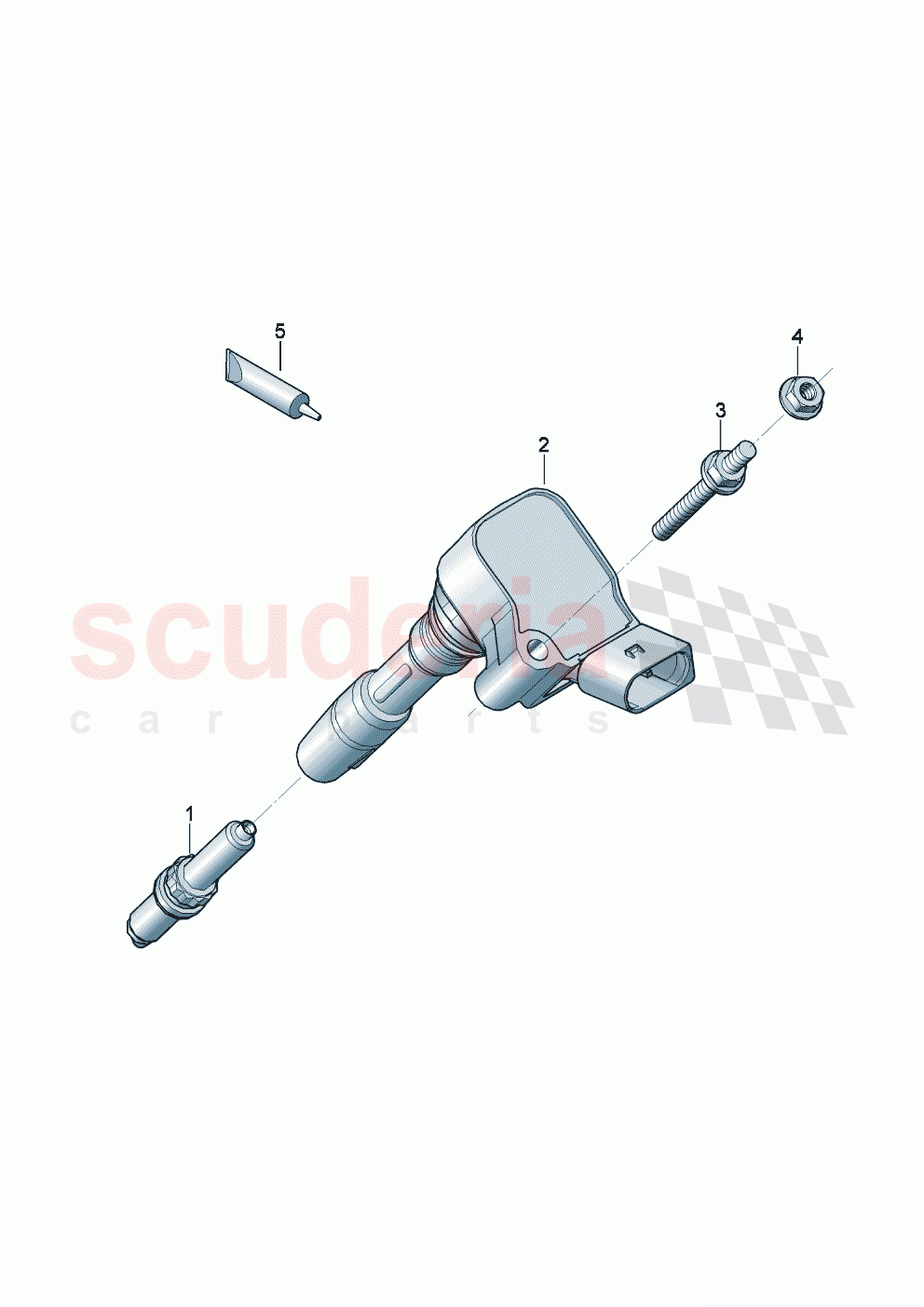 ignition coil with spark plug connector Spark plug of Bentley Bentley New Continental GT (2025-2026)