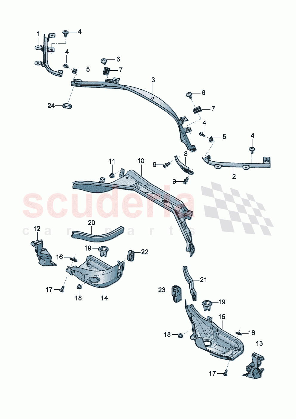water box Firewall of Bentley Bentley New Continental GT (2025-2026)