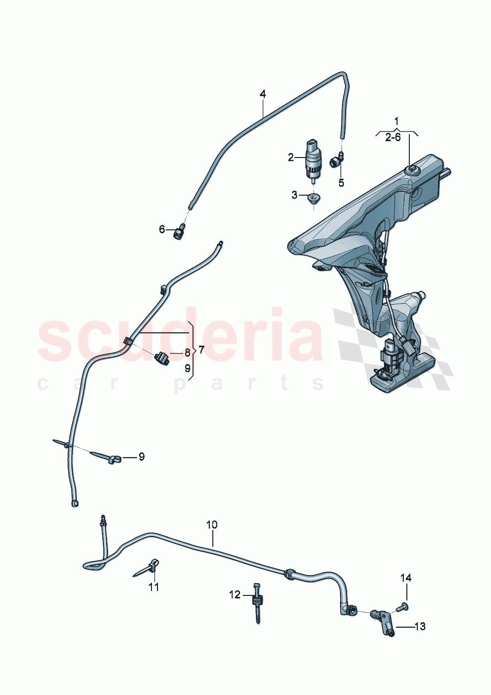 Washing and wiping system Camera for night-vision system of Bentley Bentley New Continental GT (2025-2026)
