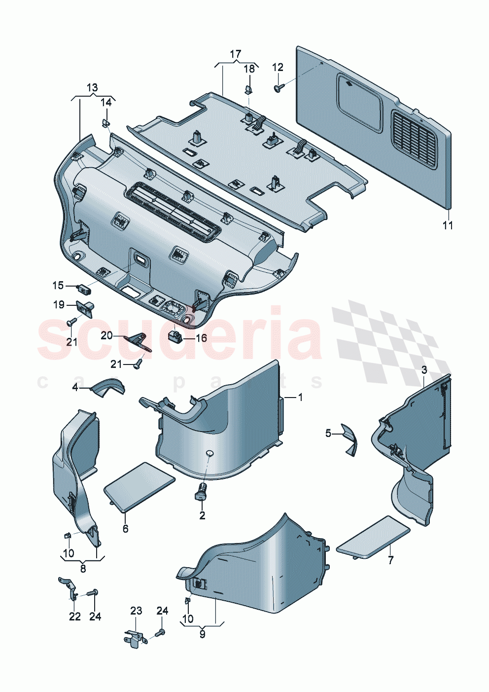 Luggage compartment trim of Bentley Bentley New Continental GT (2025-2026)