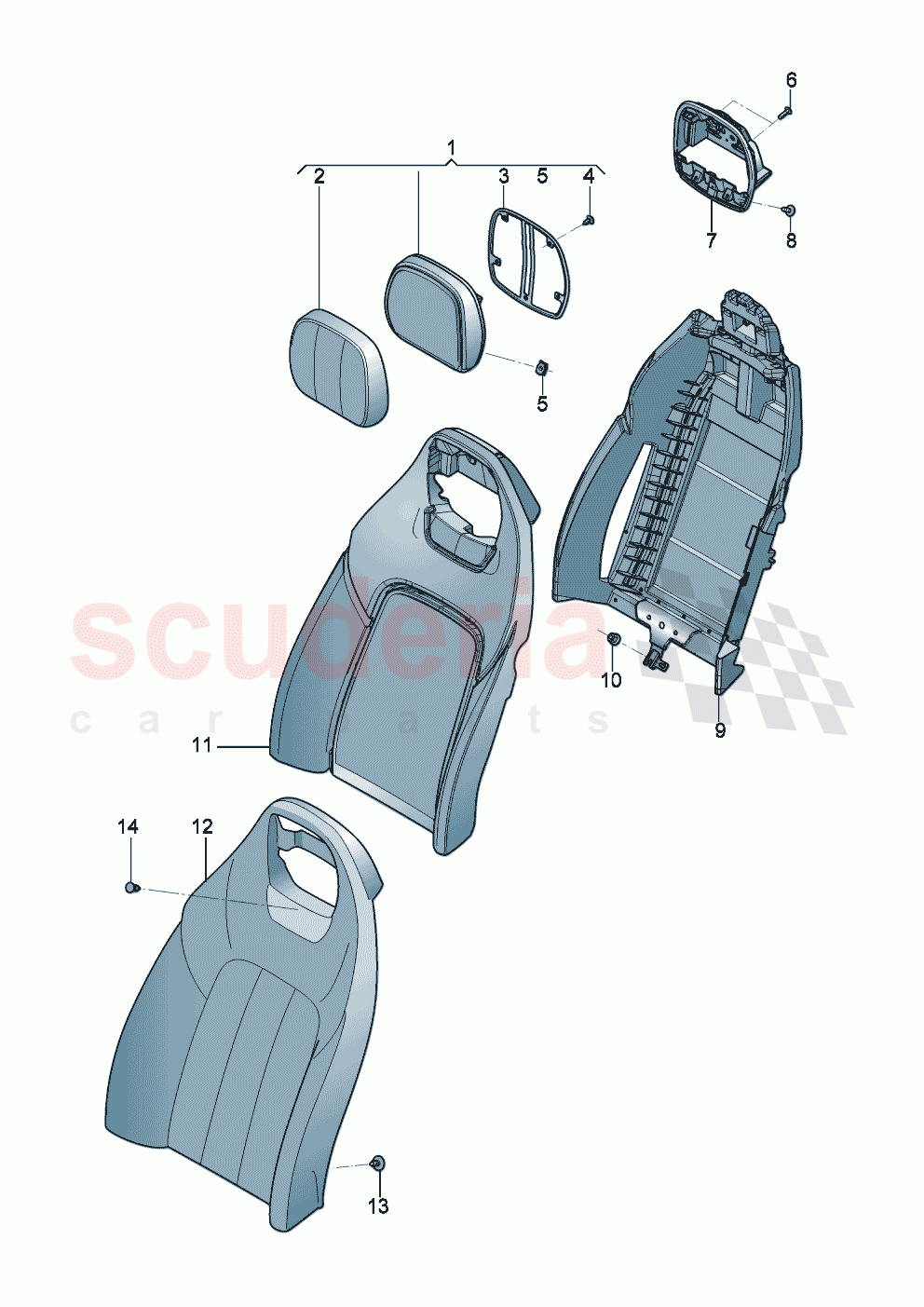 Back seat Backrest of Bentley Bentley New Continental GT (2025-2026)