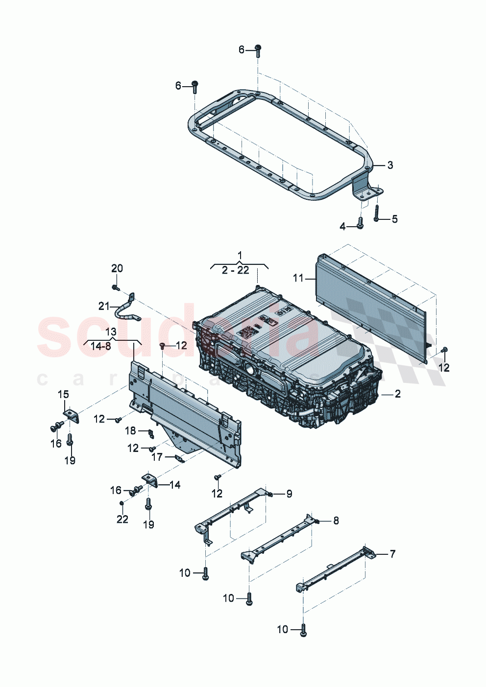 High-voltage battery of Bentley Bentley New Flying Spur (2025-2026)