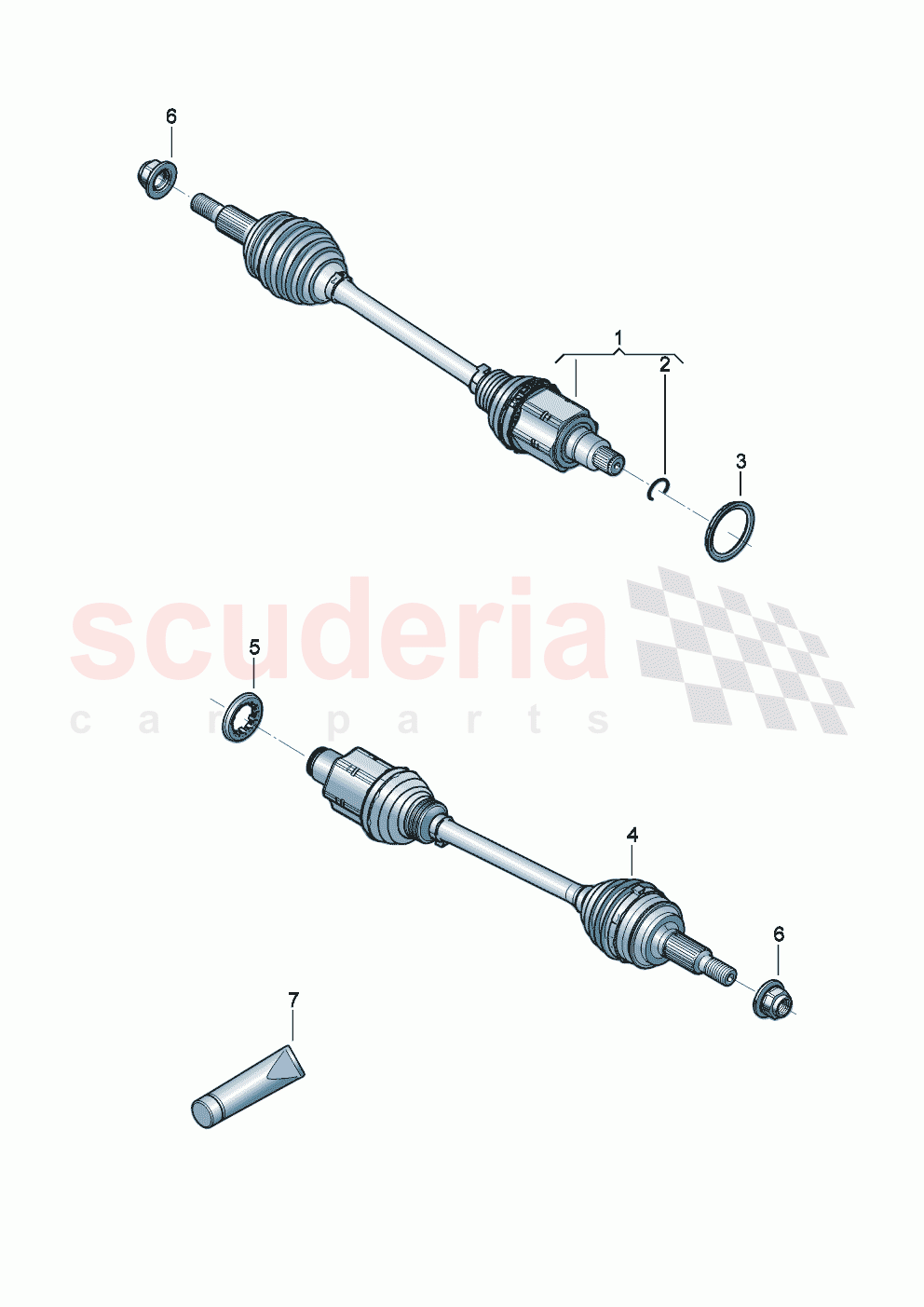 Drive shaft of Bentley Bentley New Flying Spur (2025-2026)
