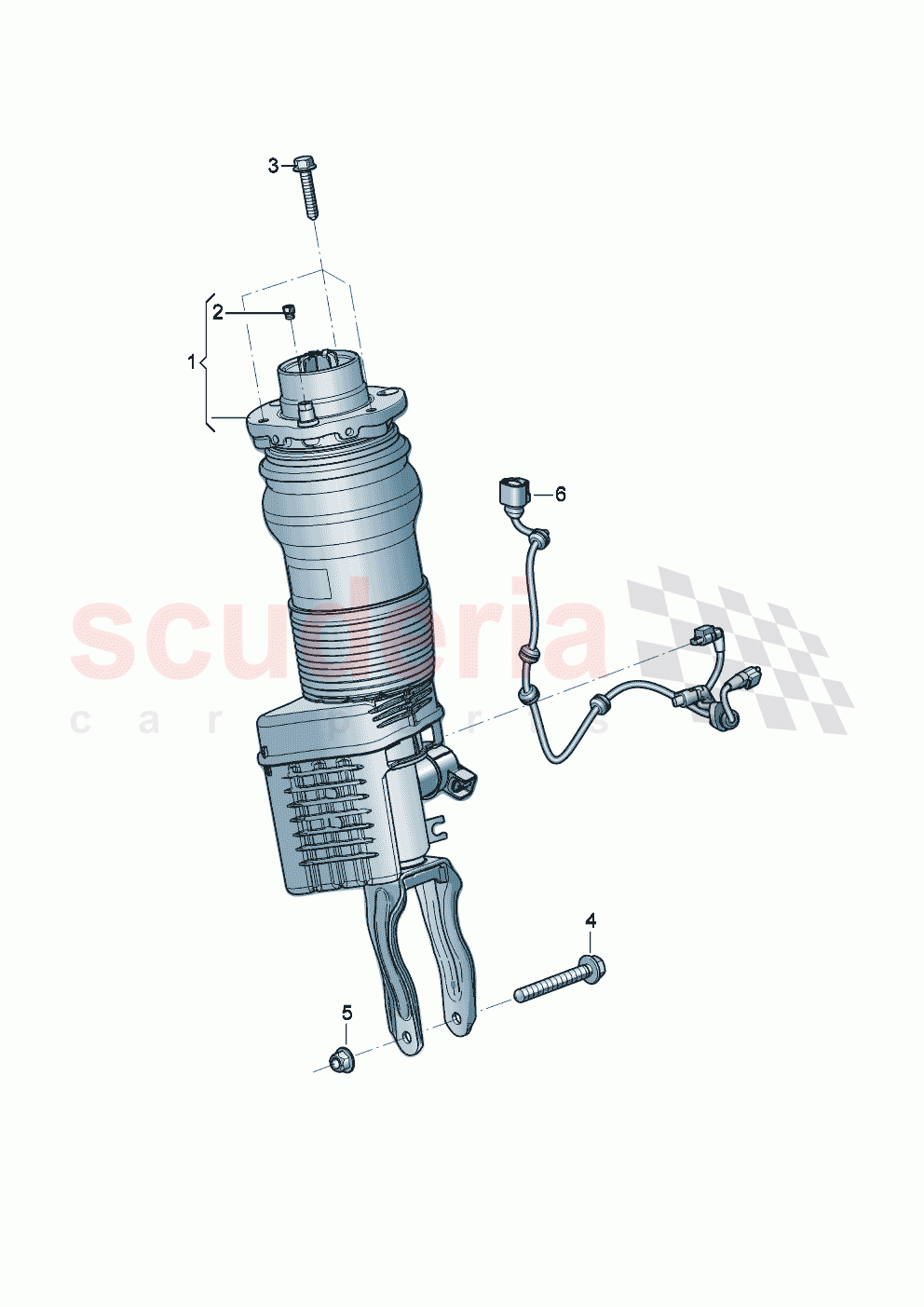 Suspension strut, complete of Bentley Bentley New Flying Spur (2025-2026)